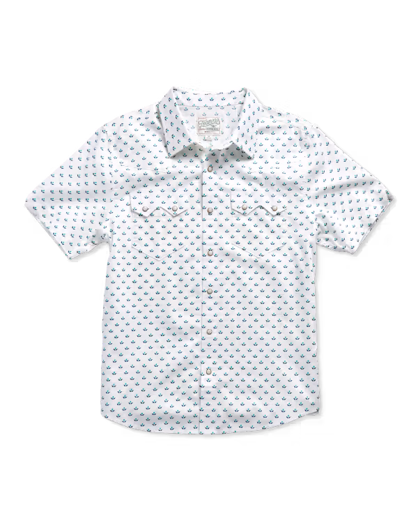 Men's Sawtooth Short Sleeve Pearl Snap
