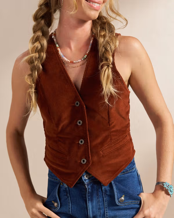 Women's Corduroy Vest