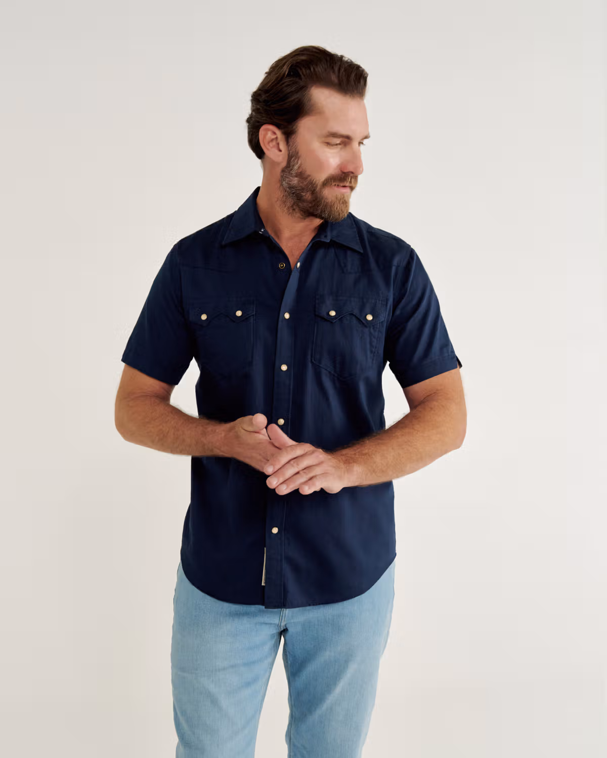 Men's Sawtooth Short Sleeve Pearl Snap