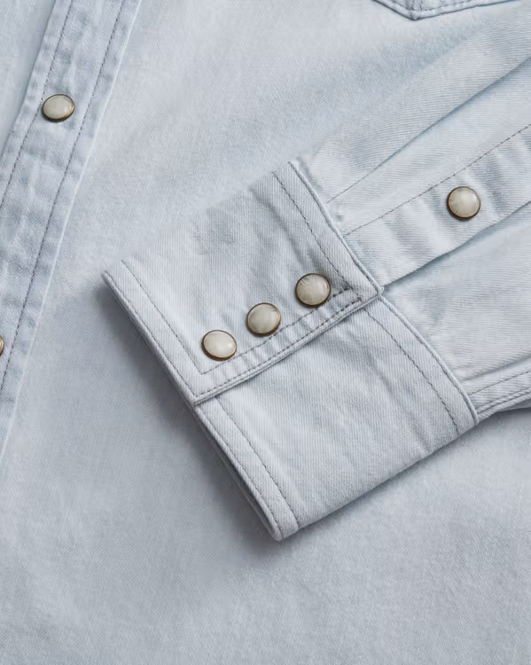 Men's Denim Pearl Snap