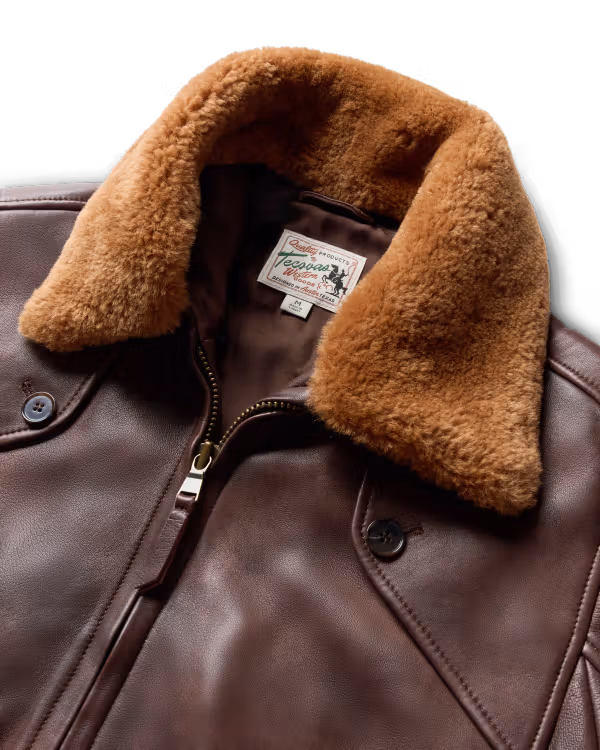 Men's Western Leather Bomber Jacket