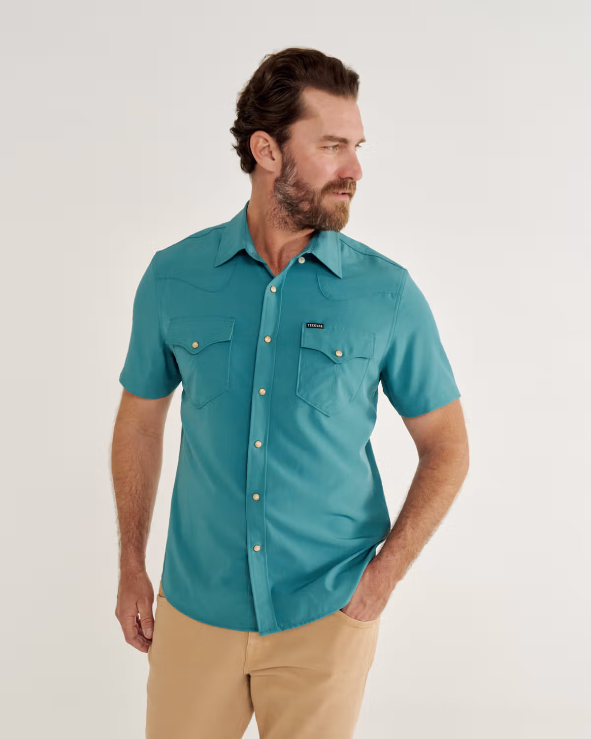 Men's Performance Short Sleeve Western Pearl Snap