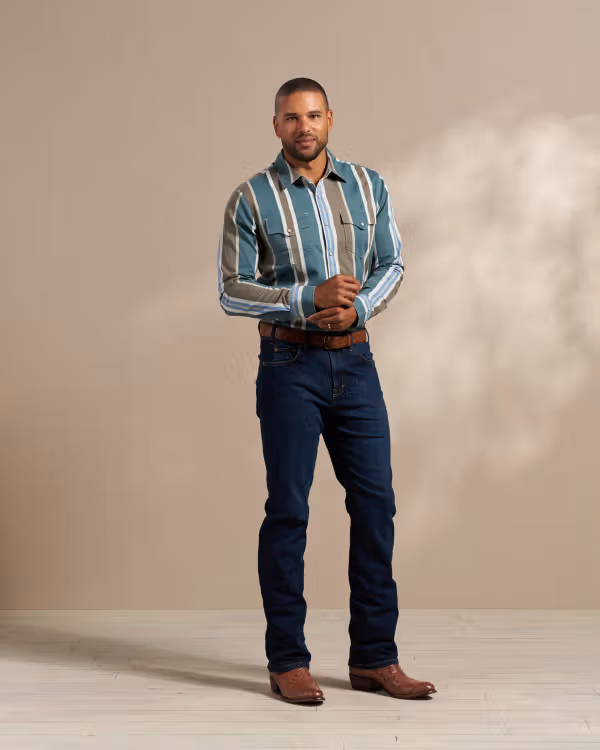 Men's Flying-T Thorn Stopper Pearl Snap