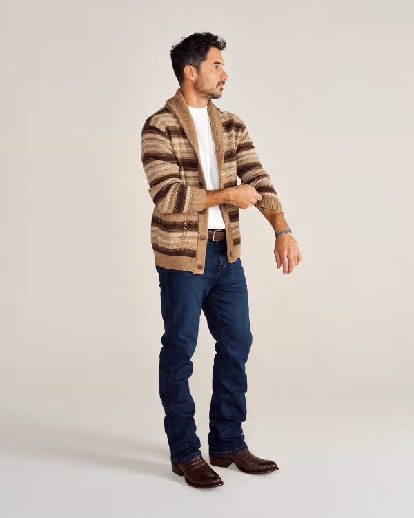 Men's Shawl Collar Cardigan Sweater