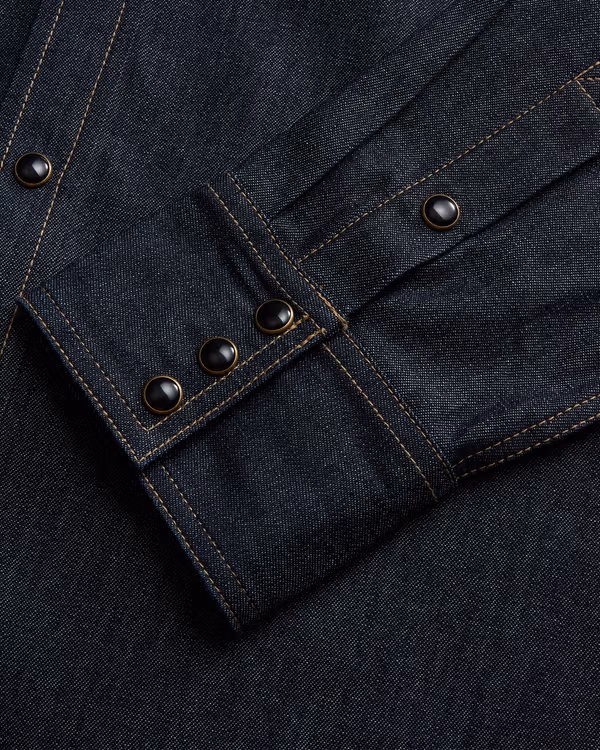 Men's Denim Pearl Snap