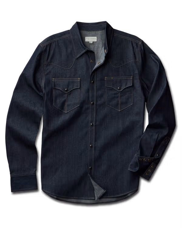 Men's Denim Pearl Snap
