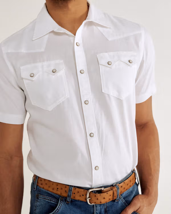Men's Sawtooth Short Sleeve Pearl Snap