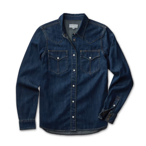 Women's Denim Pearl Snap