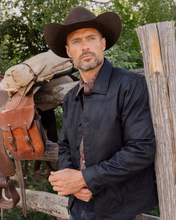 Men's Buckaroo Waxed Canvas Trucker Jacket