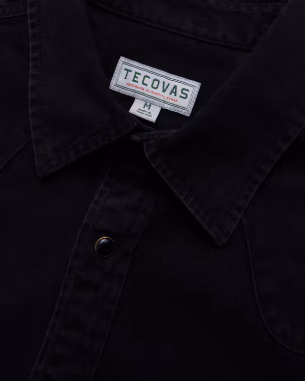 Men's Denim Short Sleeve Pearl Snap