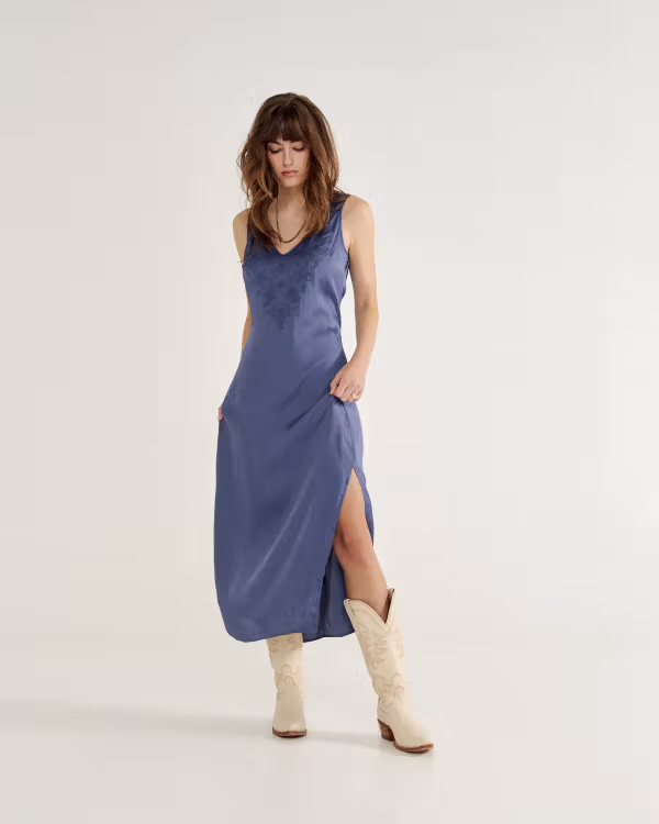 Women's Embroidered Slip Dress