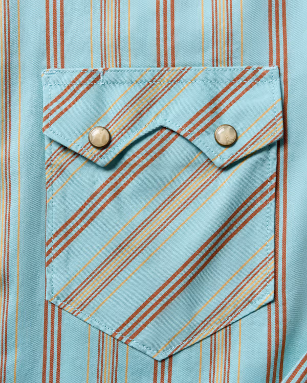 Men's Vintage Weight Sawtooth Cotton Pearl Snap