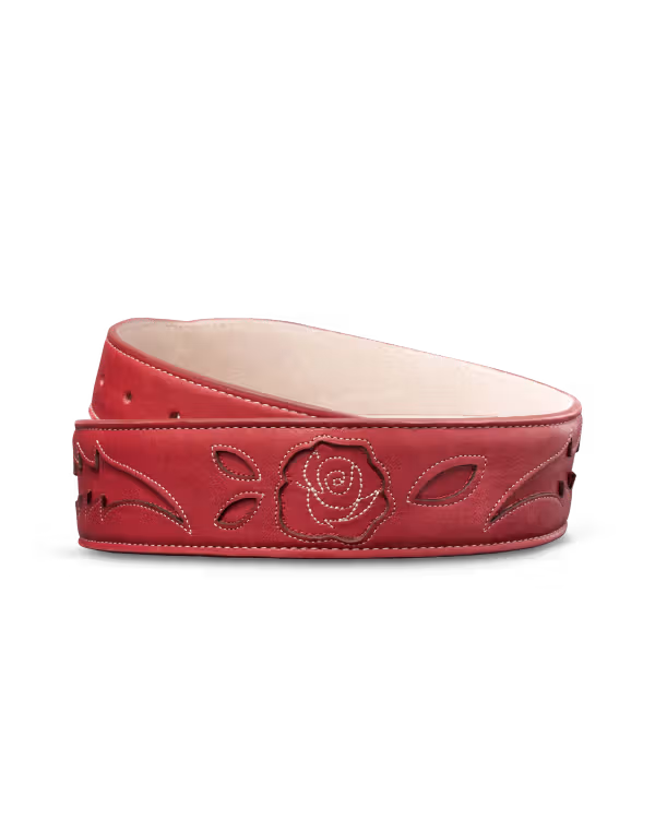 Women's Rose Inlay Belt