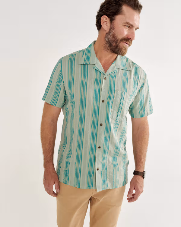 Men's Dobby Camp Short Sleeve Shirt