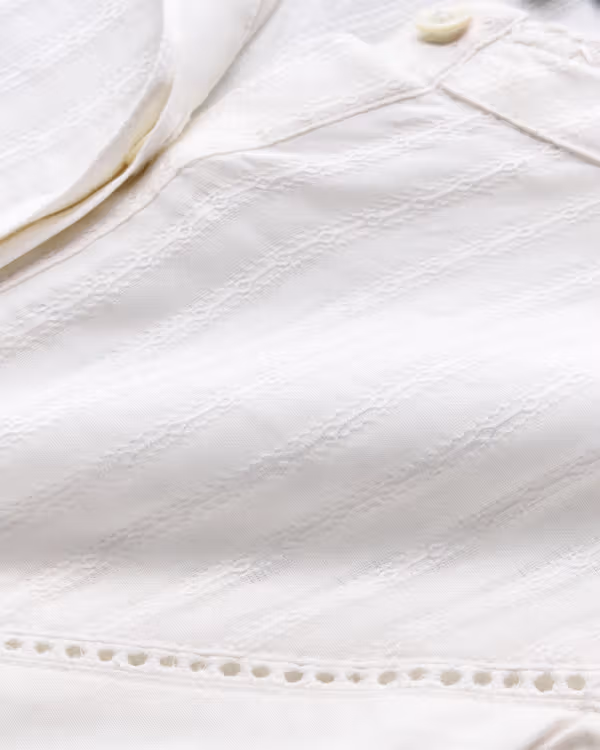 Women's Lace Peasant Top