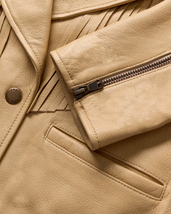 Women's Western Leather Fringe Jacket