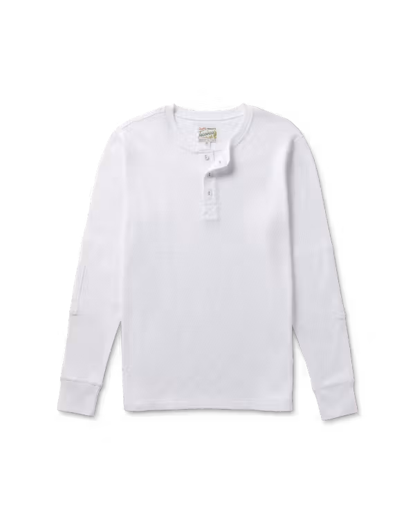 Men's Long Sleeve Standard Issue Waffle Henley