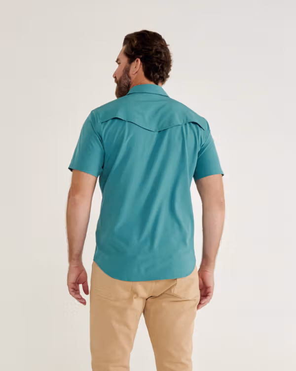 Men's Performance Short Sleeve Western Pearl Snap