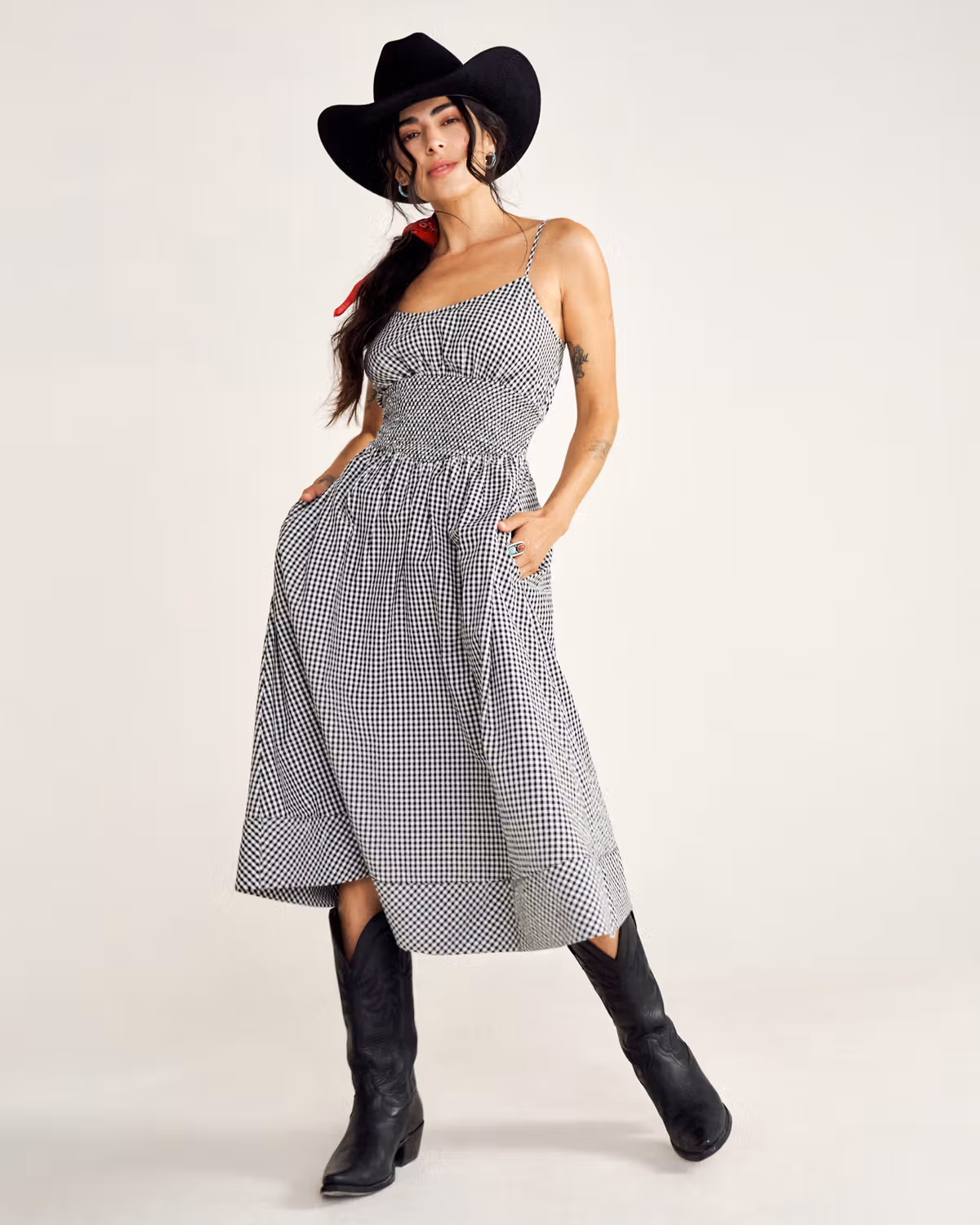 Women's Tiered Midi Dress