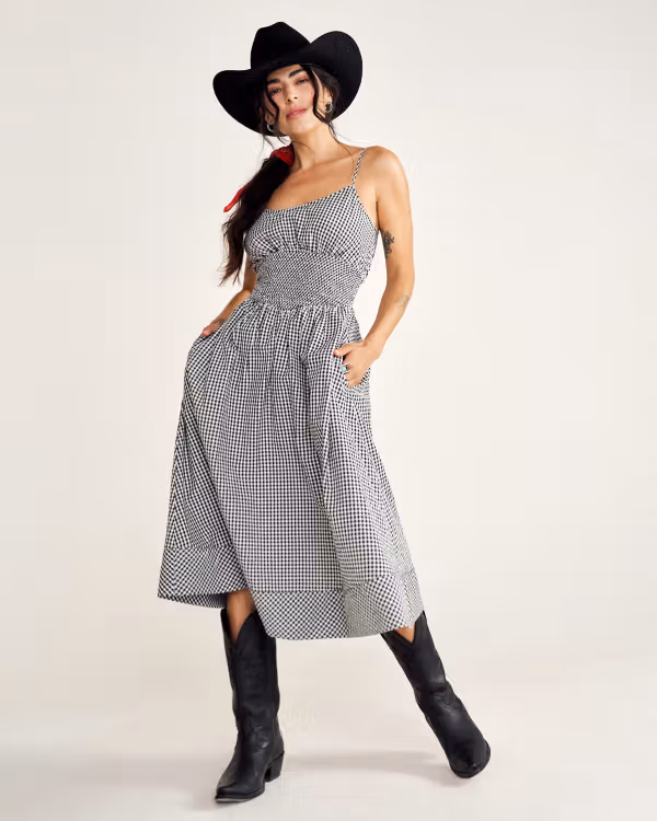 Women's Tiered Midi Dress