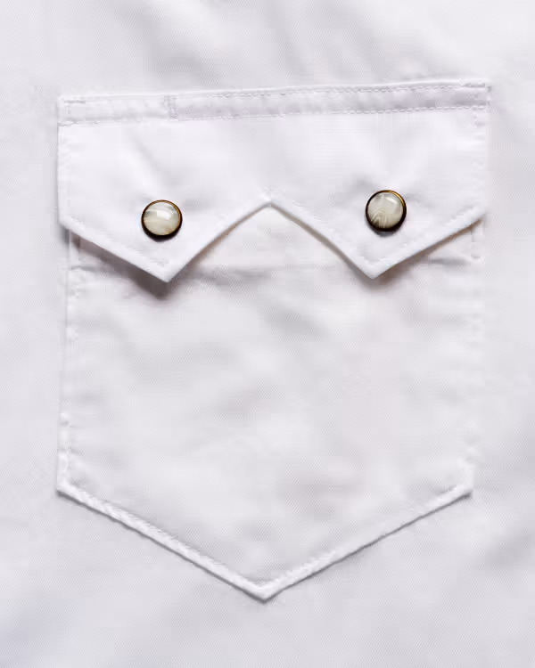 Men's Classic Fit Vintage Weight Sawtooth Short Sleeve Pearl Snap