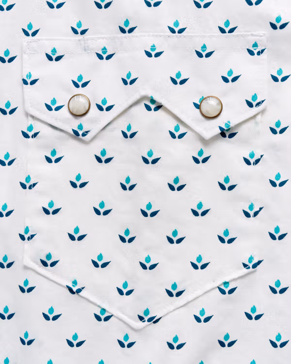 Men's Sawtooth Short Sleeve Pearl Snap