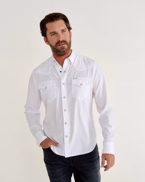 Men's Performance Long Sleeve Western Pearl Snap