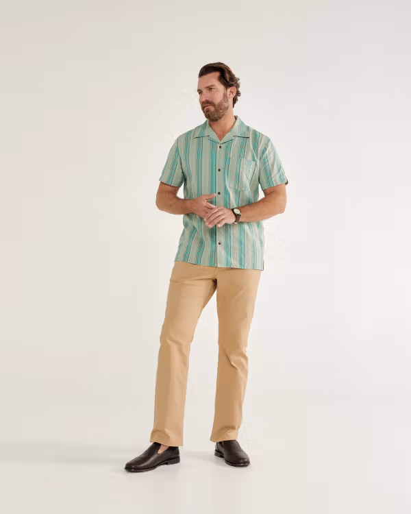 Men's Dobby Camp Short Sleeve Shirt