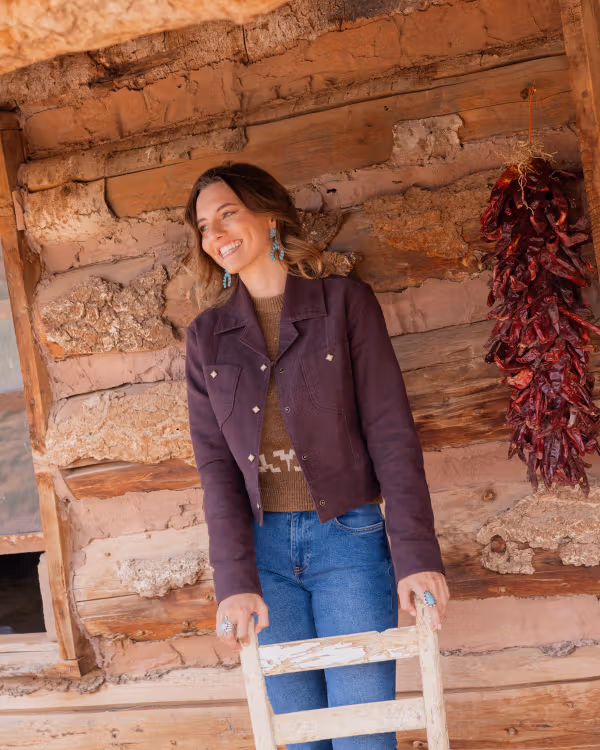 Women's Moleskin Pearl Snap Jacket