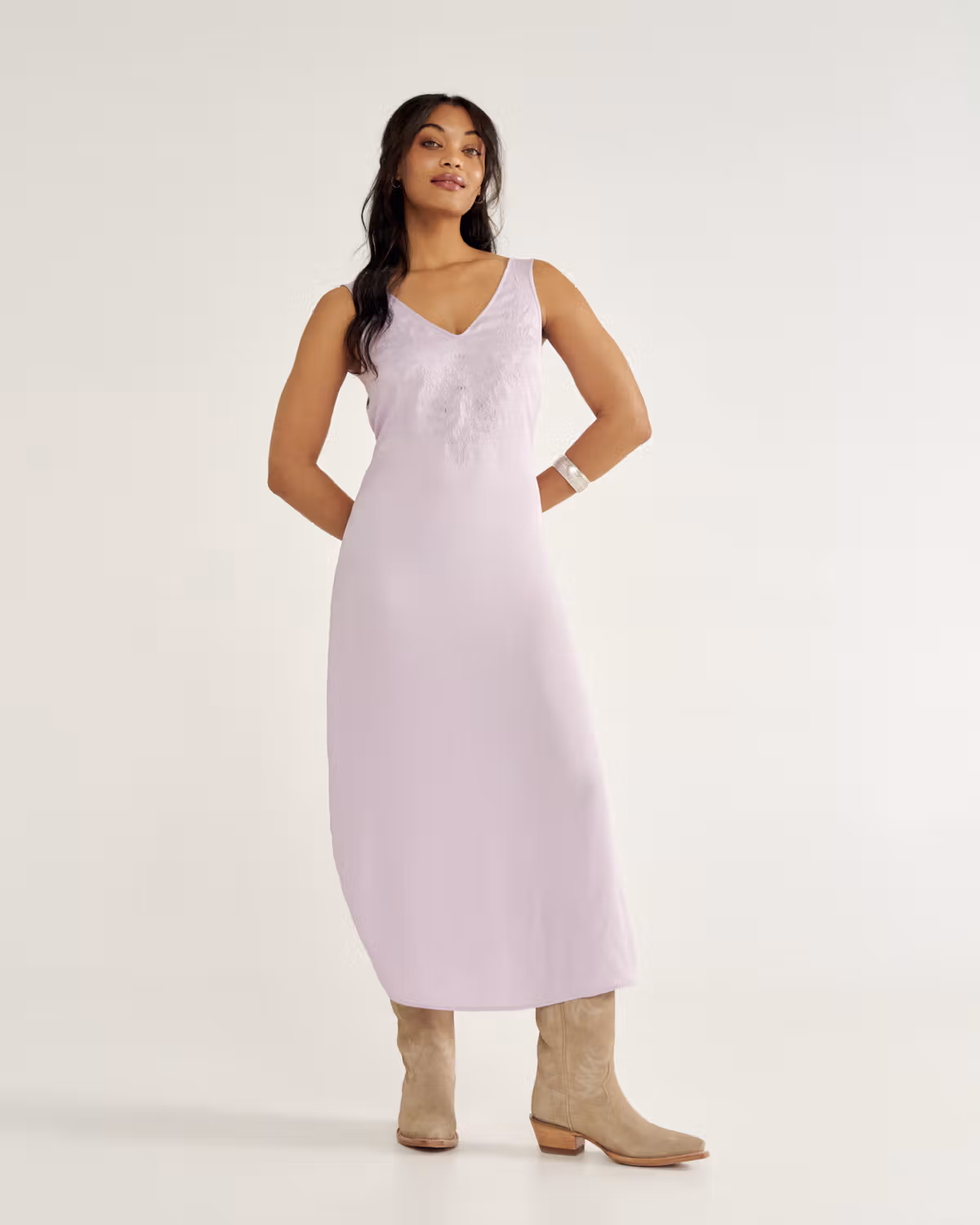 Women's Embroidered Slip Dress