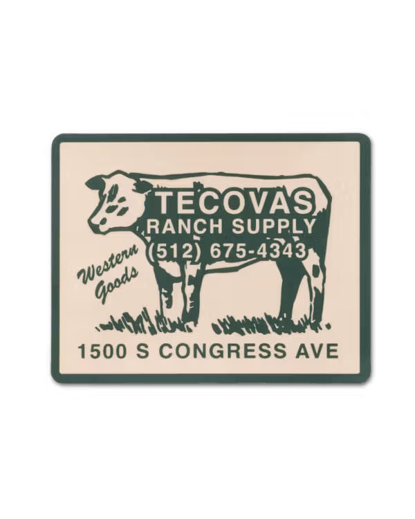 Tecovas Ranch Supply Sticker