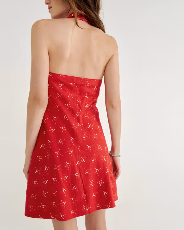 Women's Sleeveless Collared Mini Dress