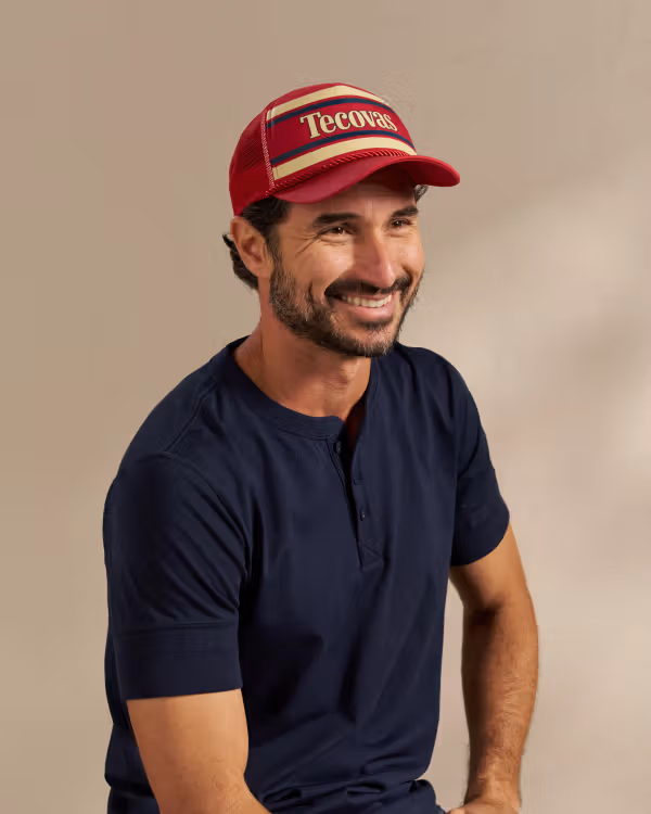 Retro Flat Brim Trucker