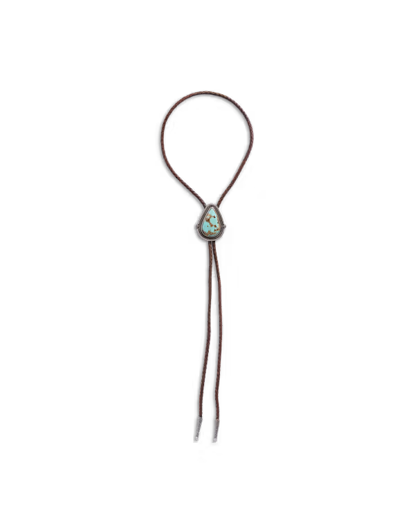 Iron Lamb Turquoise Drop Bolo