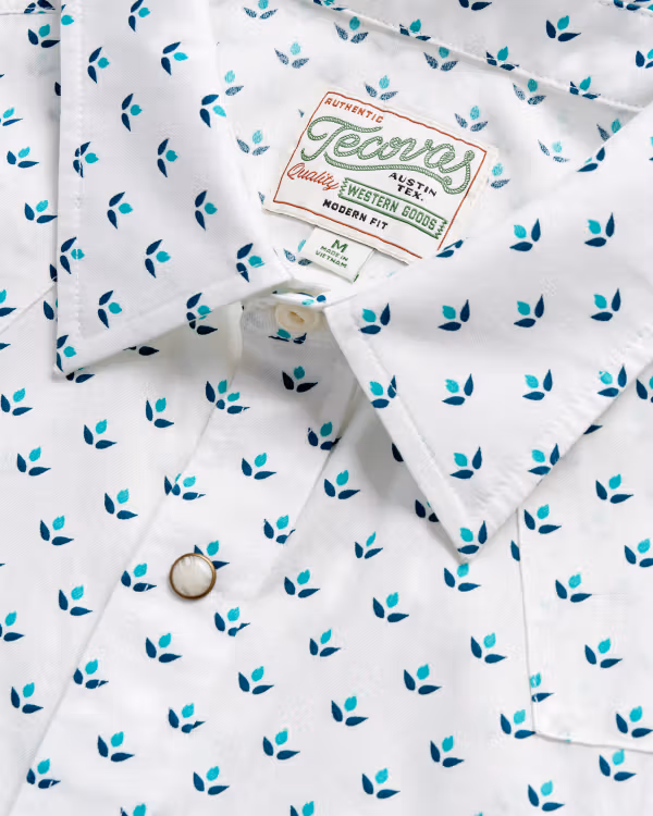 Men's Sawtooth Short Sleeve Pearl Snap