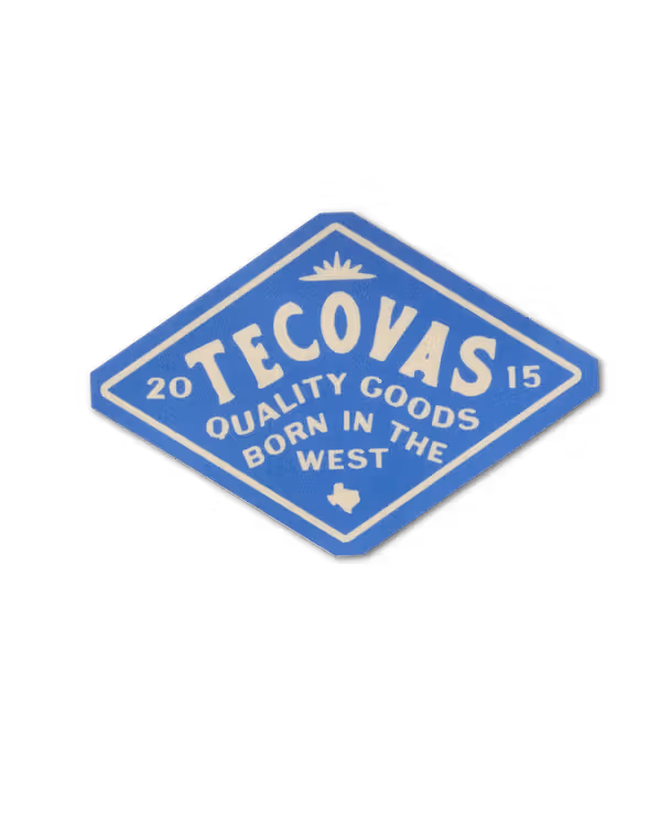 Tecovas Blue Diamond Sticker