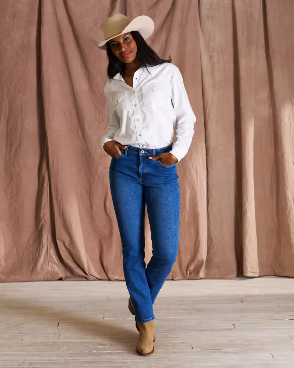 Women's Mid-Rise Stovepipe Jeans