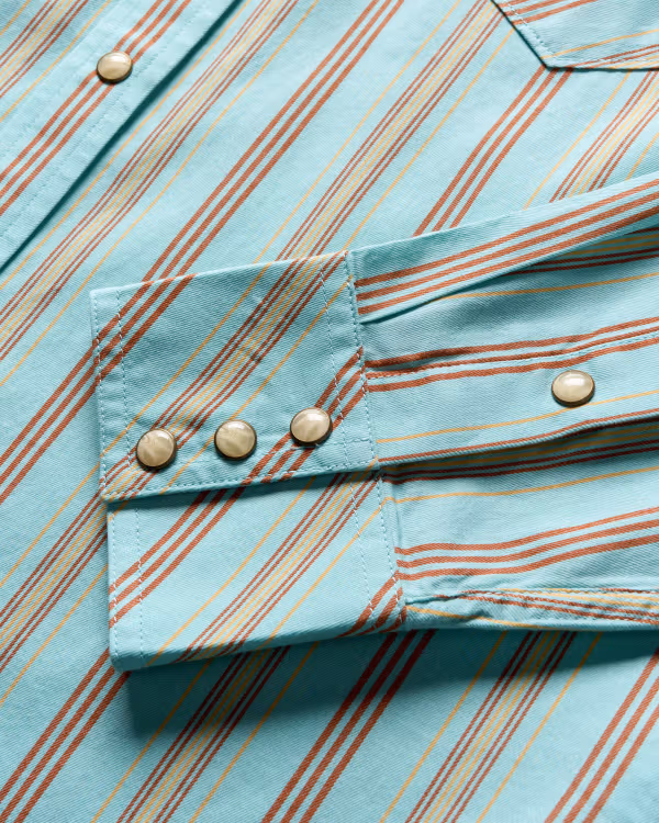 Men's Vintage Weight Sawtooth Cotton Pearl Snap