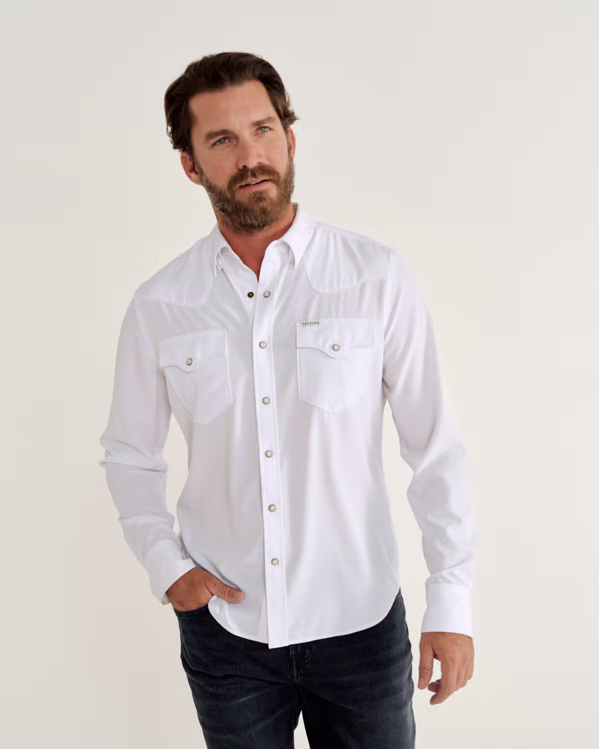 Men's Performance Long Sleeve Western Pearl Snap