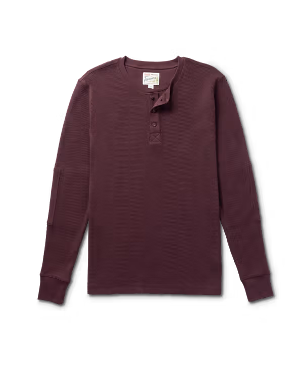 Men's Long Sleeve Standard Issue Waffle Henley