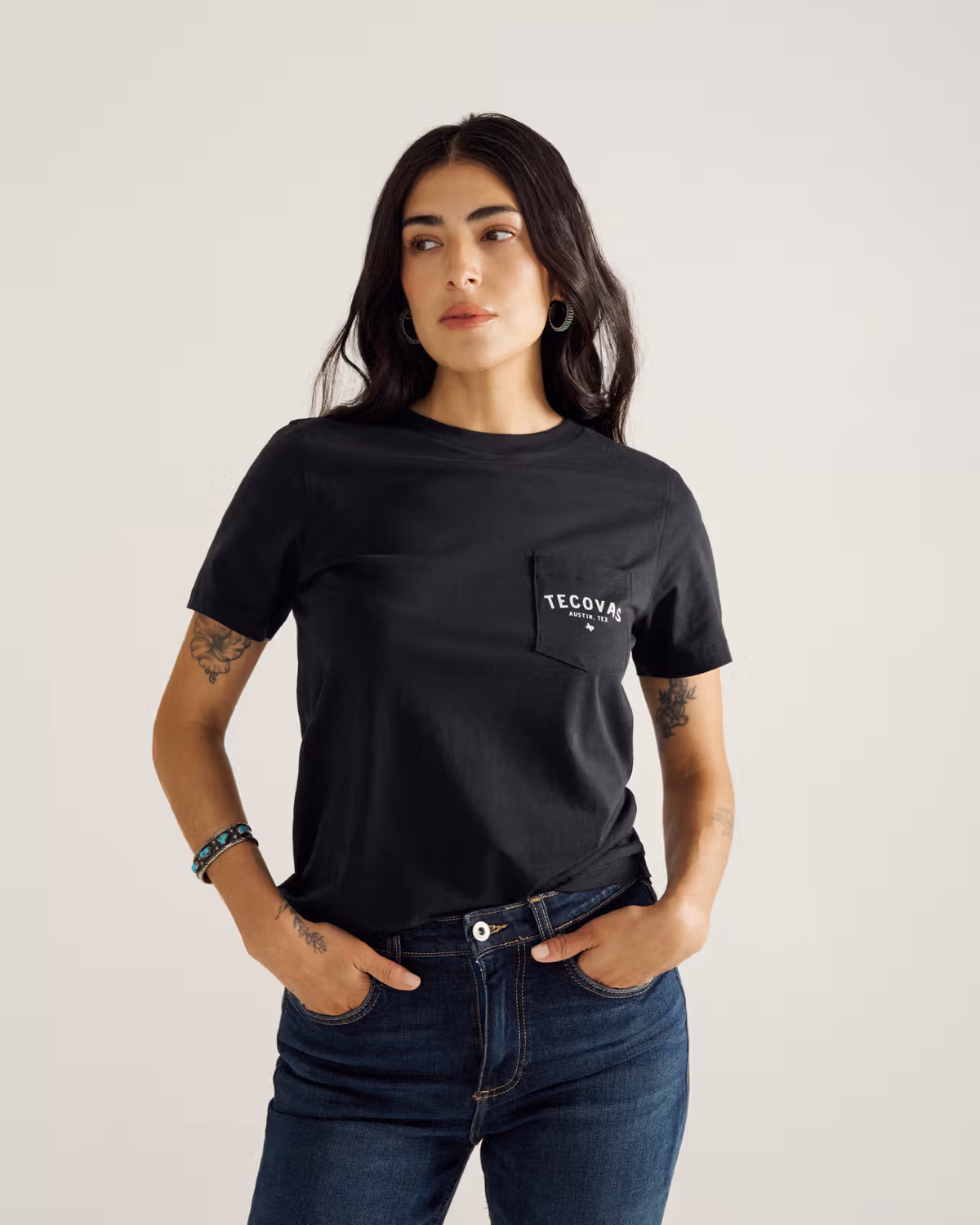 Women's Fine Makers Pocket Tee