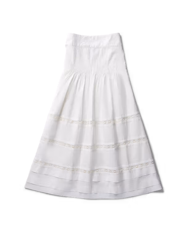 Women's Cotton Poplin Midi Skirt
