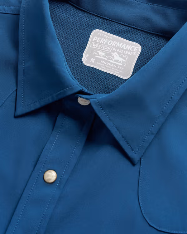 Men's Performance Long Sleeve Western Pearl Snap