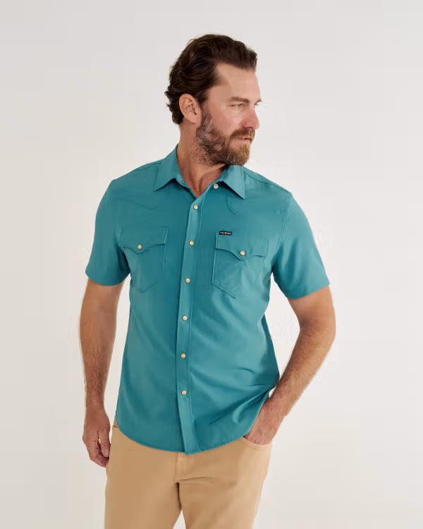 Men's Performance Short Sleeve Western Pearl Snap