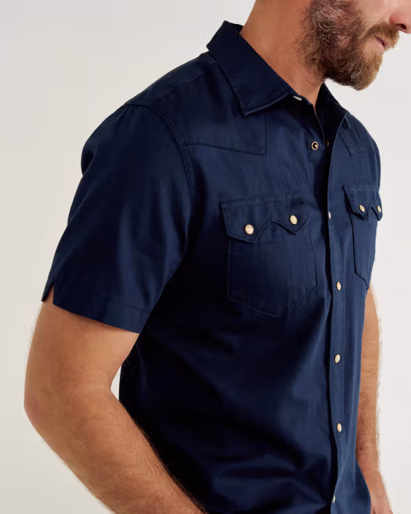 Men's Sawtooth Short Sleeve Pearl Snap