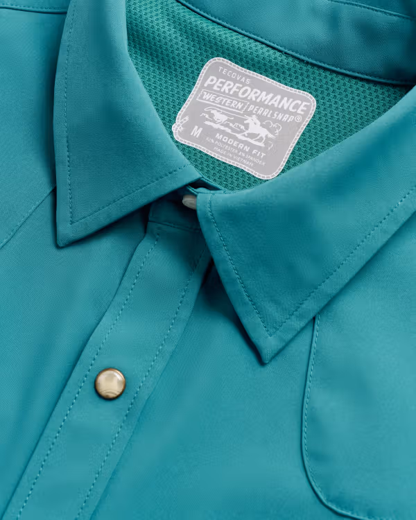 Men's Performance Short Sleeve Western Pearl Snap