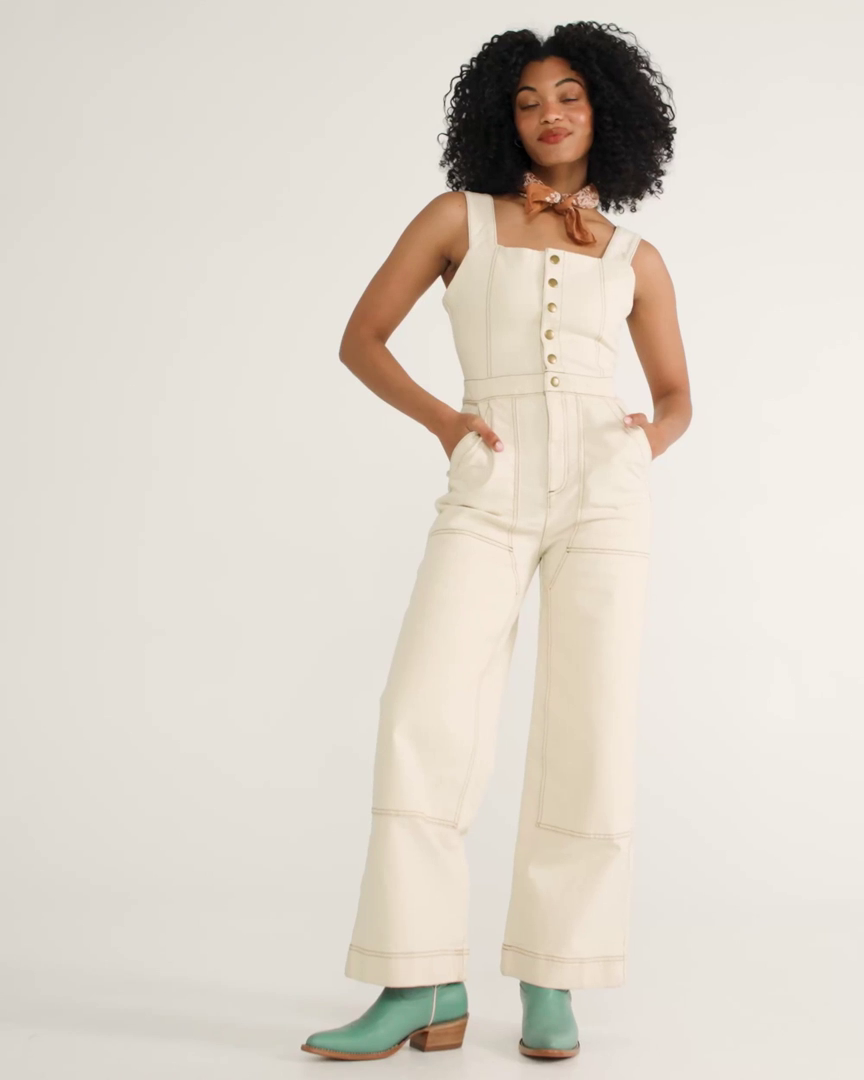 Women's Denim Jumpsuit
