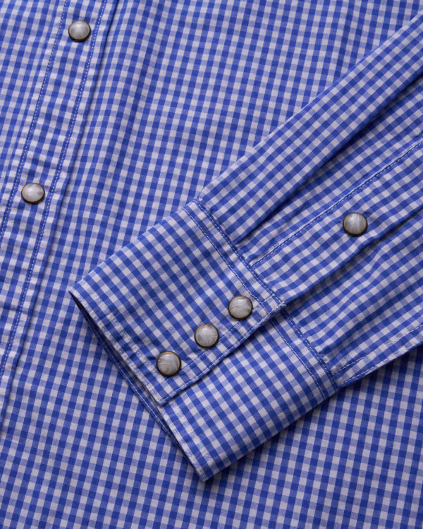 Men's Vintage Weight Sawtooth Cotton Pearl Snap