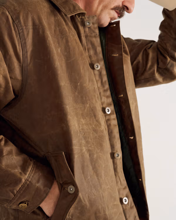 Men's Buckaroo Waxed Canvas Trucker Jacket