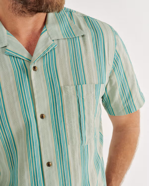 Men's Dobby Camp Short Sleeve Shirt